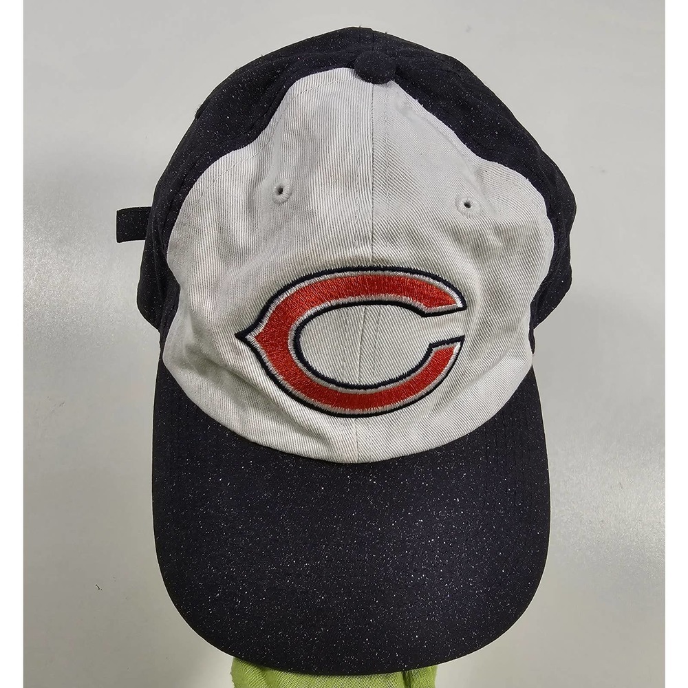 NFL Team Apparel Chicago Bears Women's Glitter Baseball Cap Hat